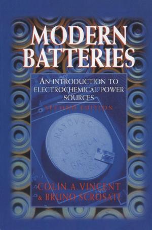 Cover of the book Modern Batteries by Finn Aaserud, Ph.D. History of Sciences, Johns Hopkins University (1984)