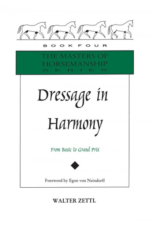 Cover of the book Dressage in Harmony by Walter Zettl, Trafalgar Square Books