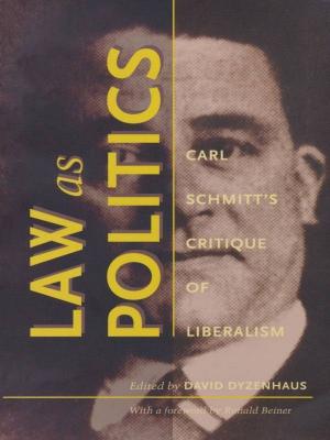 Cover of the book Law as Politics by Roberto González Echevarría