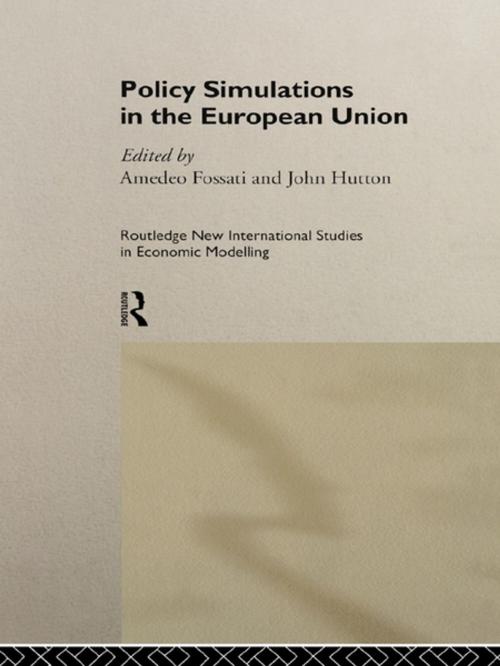 Cover of the book Policy Simulations in the European Union by , Taylor and Francis