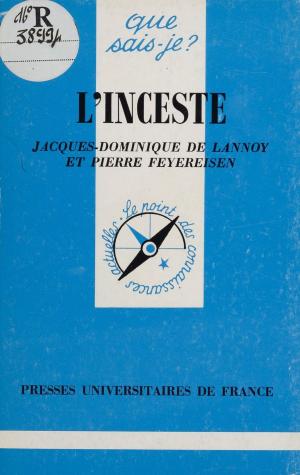 Cover of the book L'Inceste by Jean Grondin