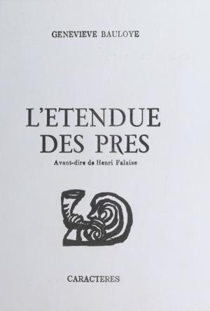 Cover of the book L'Étendue des prés by Catherine Kany, Bruno Durocher