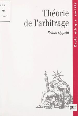 Cover of the book Théorie de l'arbitrage by Dominique Lecourt