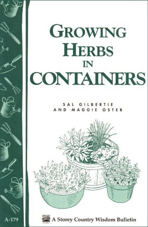 Cover of the book Growing Herbs in Containers by Sal Gilbertie, Maggie Oster, Storey Publishing, LLC