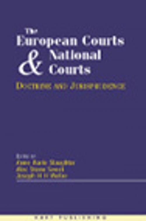 Cover of the book The European Court and National Courts by , Bloomsbury Publishing