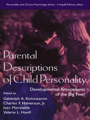 Cover of the book Parental Descriptions of Child Personality by Jon Lewis