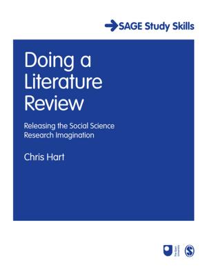Cover of the book Doing a Literature Review by Dr Greg Light, Dr Roy Cox, Dr. Susanna C. Calkins