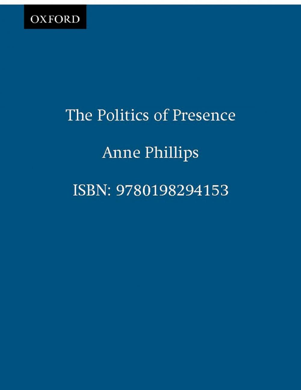 Big bigCover of The Politics of Presence