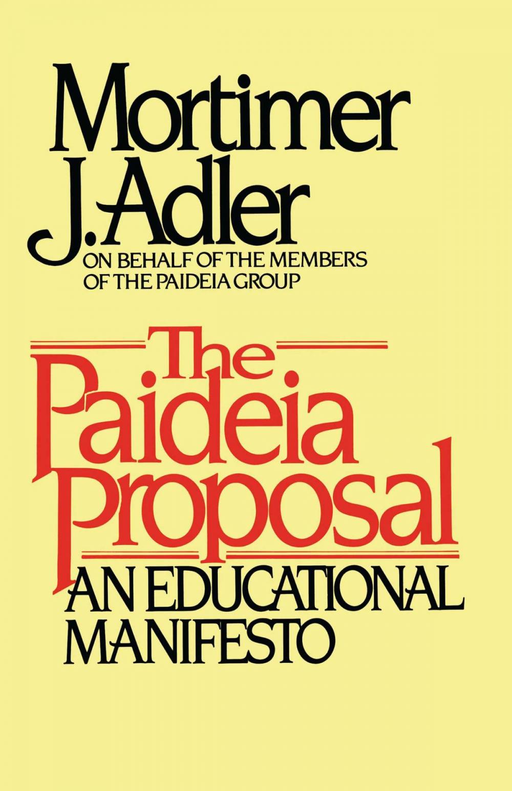 Big bigCover of Paideia Proposal