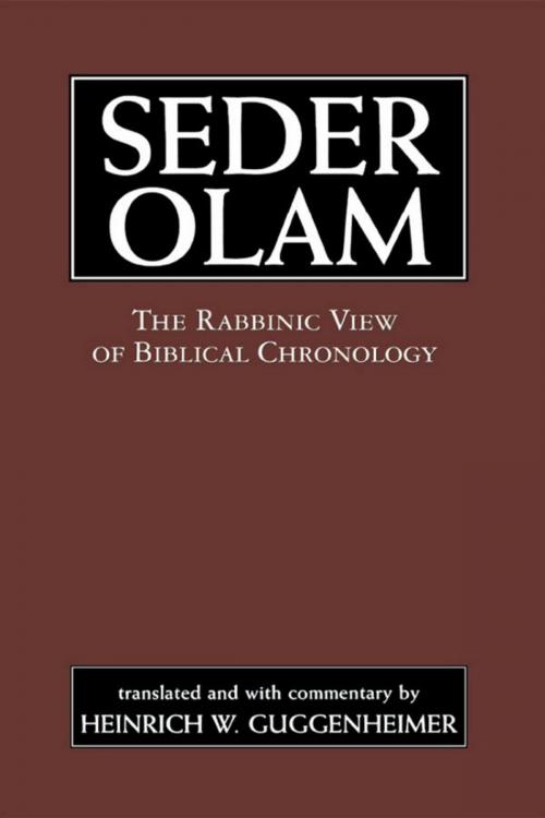 Cover of the book Seder Olam by Seder Olam Rabbah, Jason Aronson, Inc.