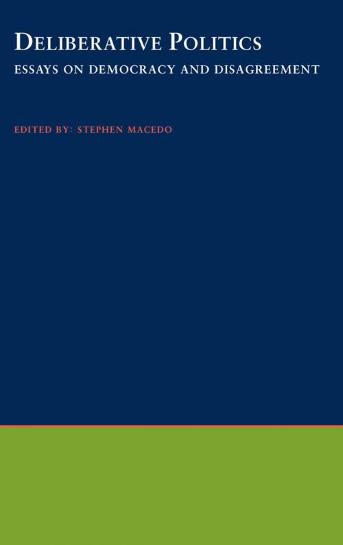 Cover of the book Deliberative Politics by , Oxford University Press