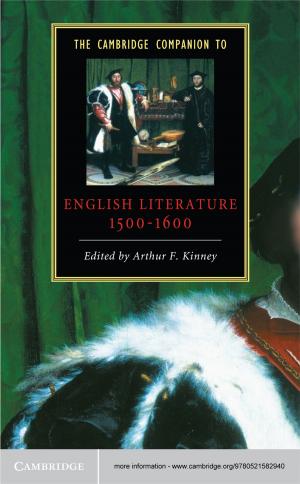 Cover of the book The Cambridge Companion to English Literature, 1500–1600 by Dina Prialnik