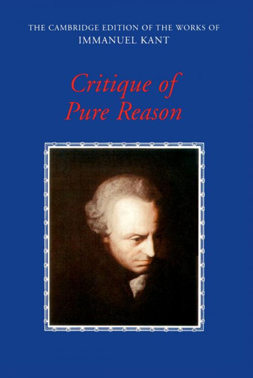 Cover of the book Critique of Pure Reason by Immanuel Kant, Cambridge University Press
