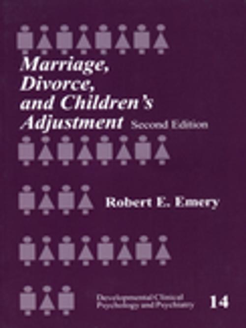 Cover of the book Marriage, Divorce, and Children's Adjustment by Dr. Robert E. Emery, SAGE Publications