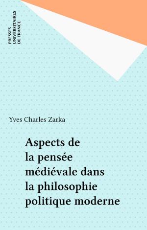 Cover of the book Aspects de la pensée médiévale dans la philosophie politique moderne by Sylvie Plane, Jacques David