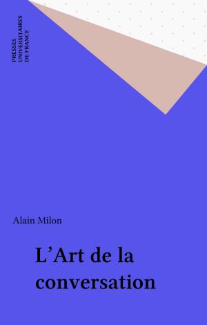 Cover of the book L'Art de la conversation by François David