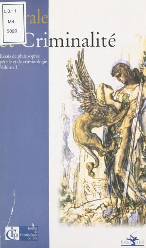 Book cover of Morale et criminalité