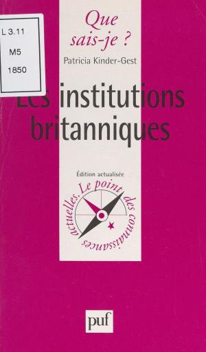 Cover of the book Les institutions britanniques by Étienne Balibar