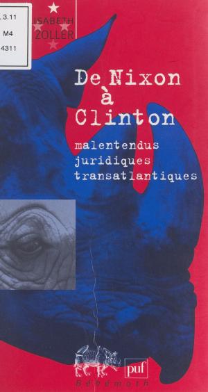 Cover of the book De Nixon à Clinton by Stéphane Rials