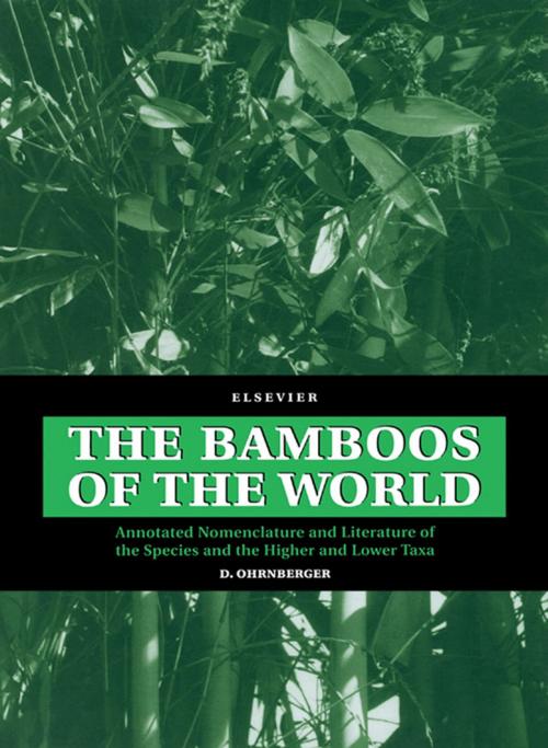 Cover of the book The Bamboos of the World by D. Ohrnberger, Elsevier Science