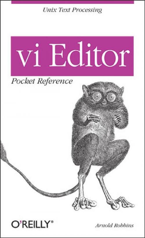 Cover of the book vi Editor Pocket Reference by Arnold Robbins, O'Reilly Media