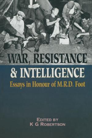 Cover of the book War Resistance and Intelligence by Graham S Simons, Harry Friedman