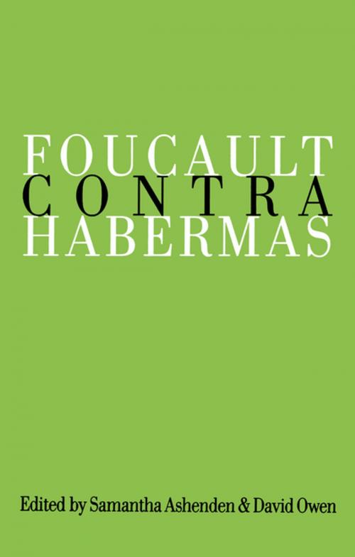 Cover of the book Foucault Contra Habermas by , SAGE Publications