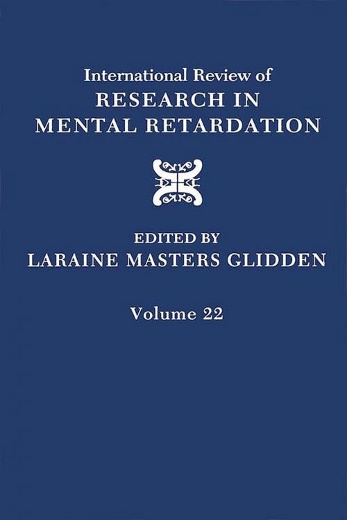 Cover of the book International Review of Research in Mental Retardation by Laraine Masters Glidden, Elsevier Science