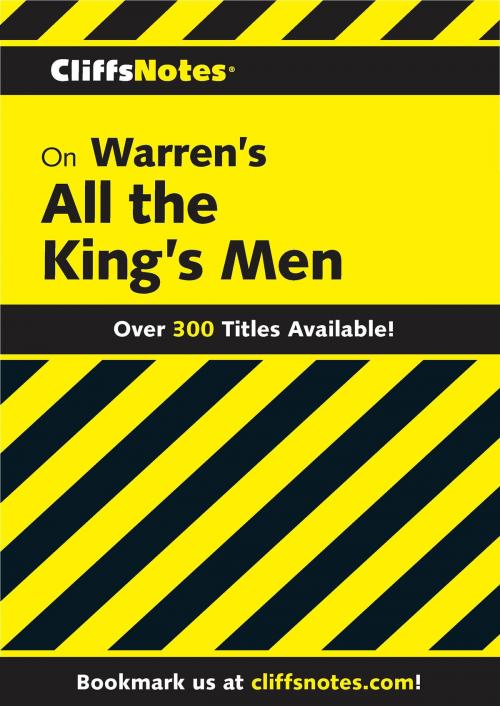 Cover of the book CliffsNotes on Warren's All the King's Men by L. David Allen, HMH Books