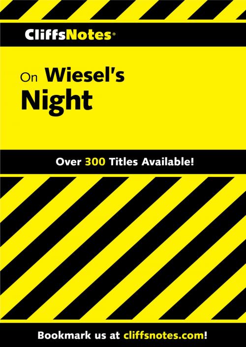 Cover of the book CliffsNotes on Wiesel's Night by Maryam Riess, HMH Books