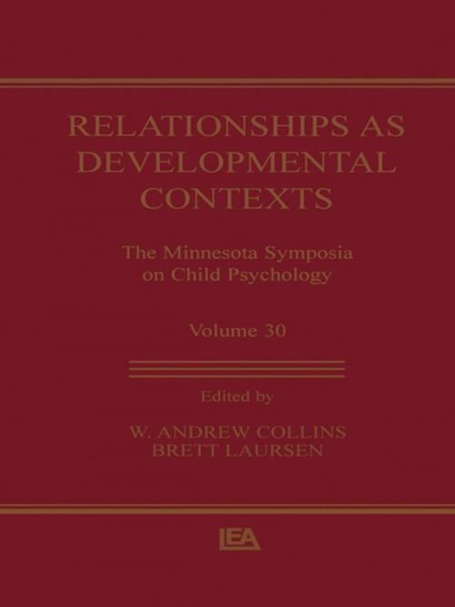 Cover of the book Relationships as Developmental Contexts by , Taylor and Francis