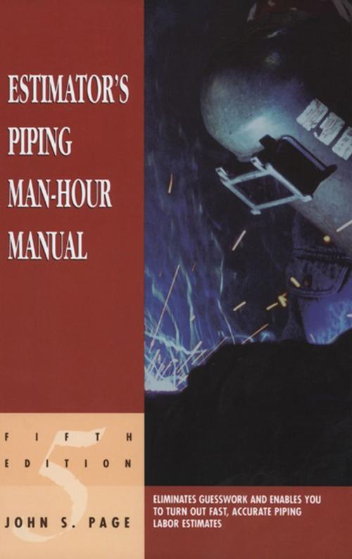 Cover of the book Estimator's Piping Man-Hour Manual by John S. Page, Elsevier Science