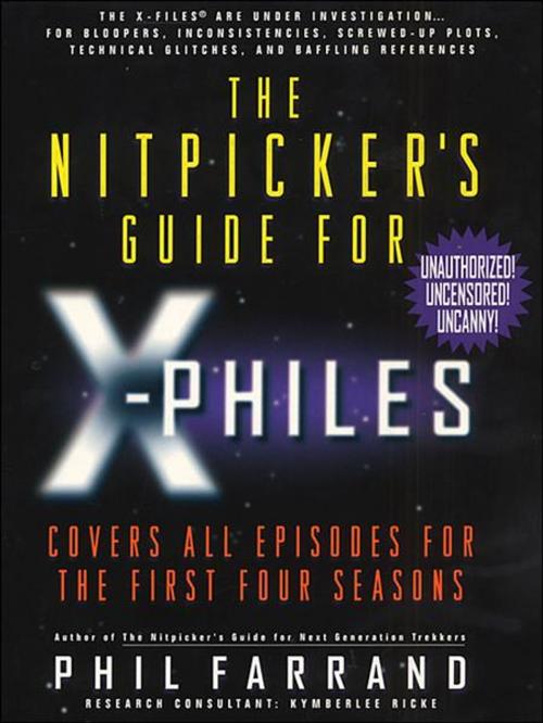 Cover of the book The Nitpicker's Guide for X-Philes by Phil Farrand, Random House Publishing Group