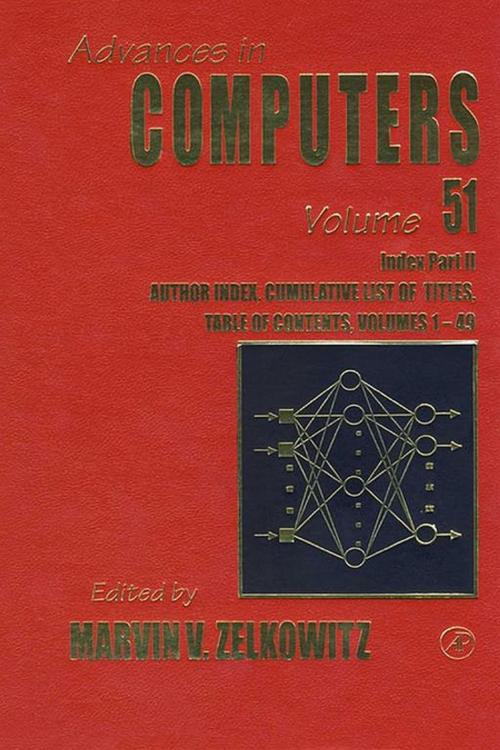 Cover of the book Cumulative Subject and Author Indexes for Part II by Marvin Zelkowitz, Ph.D., MS, BS., Elsevier Science