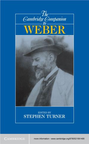 Cover of the book The Cambridge Companion to Weber by David V. Thiel
