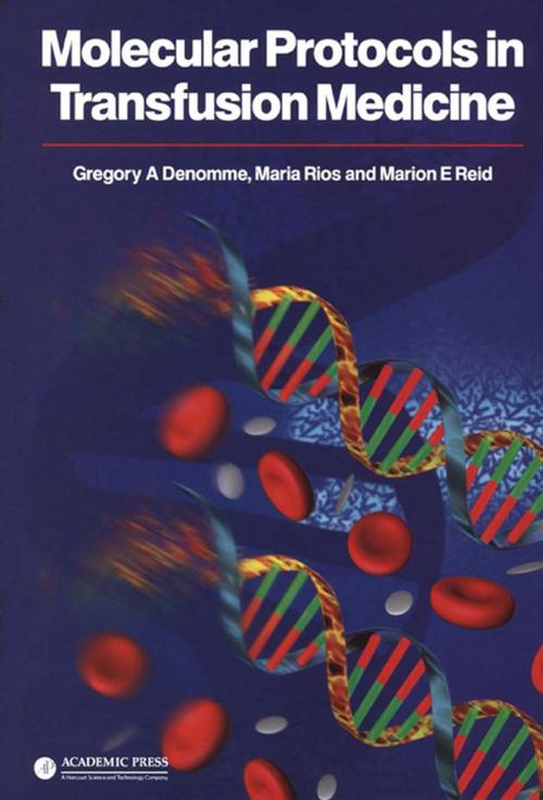 Cover of the book Molecular Protocols in Transfusion Medicine by Gregory A. Denomme, Maria Rios, Marion E. Reid, Elsevier Science