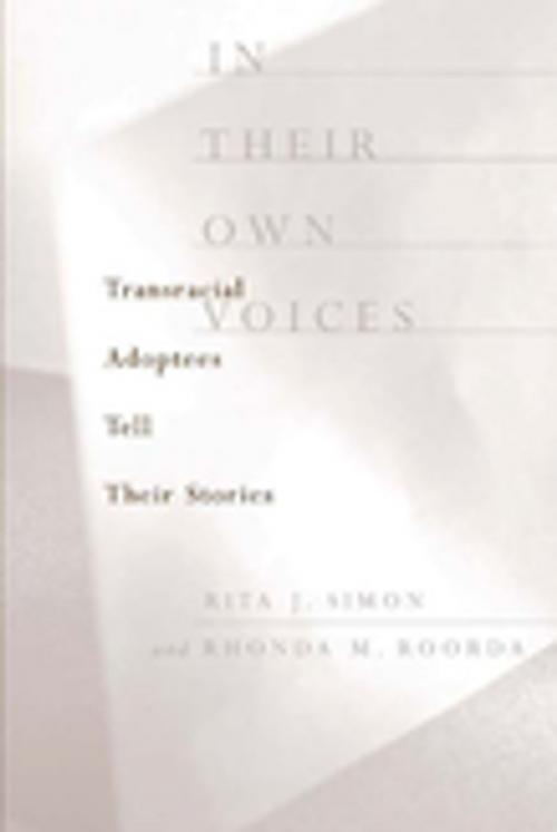 Cover of the book In Their Own Voices by Rita Simon, Rhonda Roorda, Columbia University Press