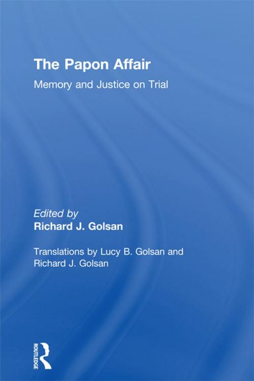 Cover of the book The Papon Affair by , Taylor and Francis