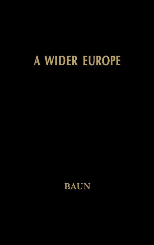Cover of the book A Wider Europe by Michael J. Baun, Rowman & Littlefield Publishers
