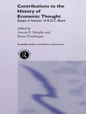 Cover of Contributions to the History of Economic Thought