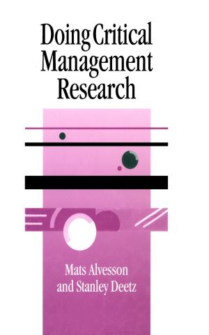 Book cover of Doing Critical Management Research