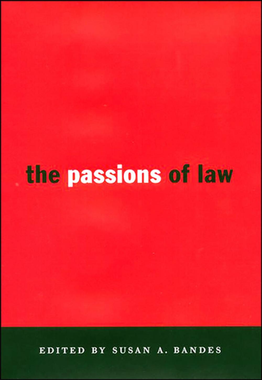 Big bigCover of The Passions of Law