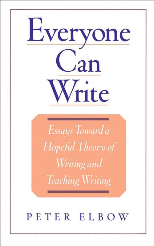Cover of the book Everyone Can Write by Peter Elbow, Oxford University Press