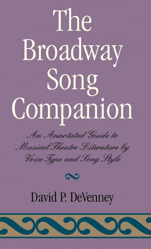 Cover of the book The Broadway Song Companion by David P. DeVenney, Scarecrow Press