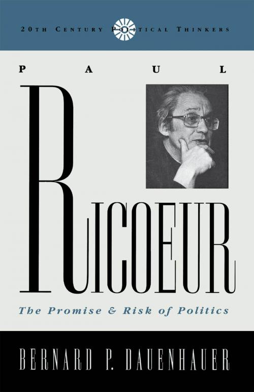 Cover of the book Paul Ricoeur by Bernard P. Dauenhauer, Rowman & Littlefield Publishers