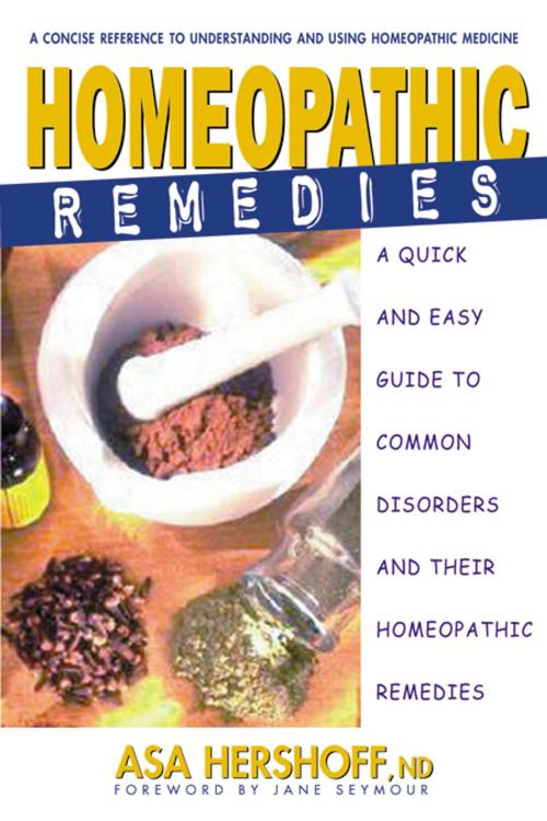Cover of the book Homeopathic Remedies by Asa Hershoff, Penguin Publishing Group