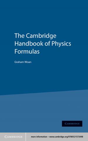 Cover of the book The Cambridge Handbook of Physics Formulas by Martin Skladany