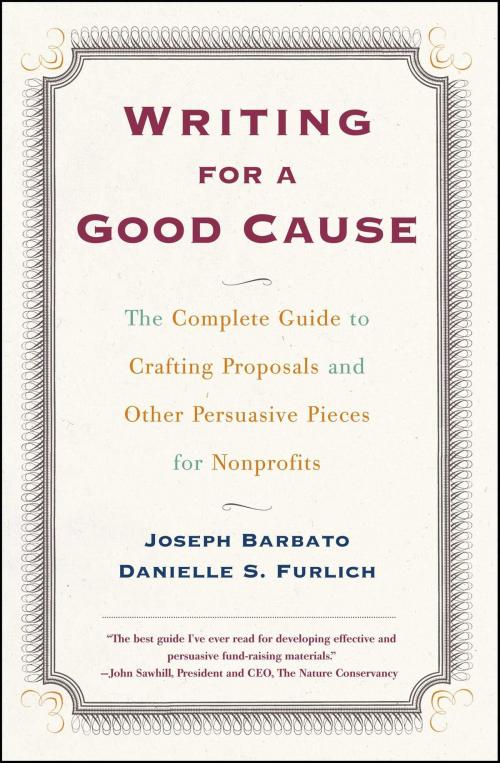 Cover of the book Writing For a Good Cause by Danielle Furlich, Joseph Barbato, Touchstone