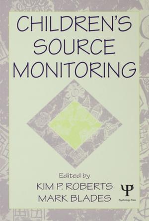 Cover of the book Children's Source Monitoring by Robert L. Barker, Douglas M. Branson
