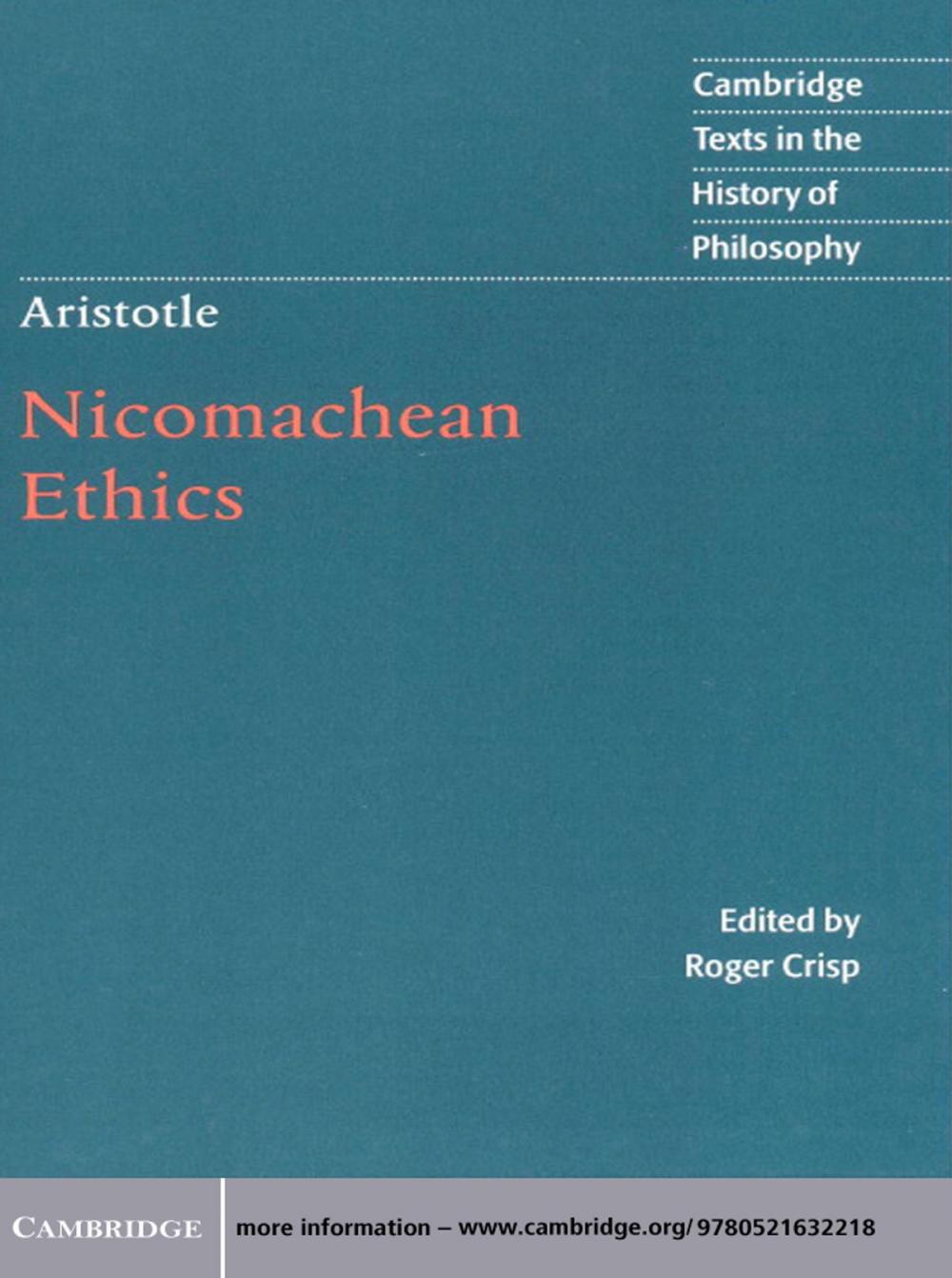 Big bigCover of Aristotle: Nicomachean Ethics